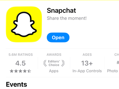 دانلود اسنپ چت از اپ استور برای آیفون