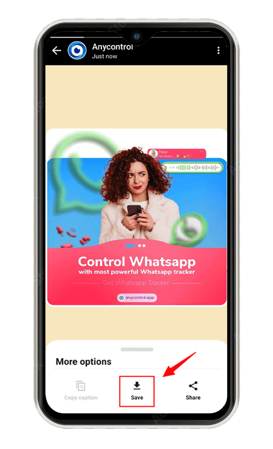 قابلیت دانلود استوری های دیگران در واتساپ جی بی