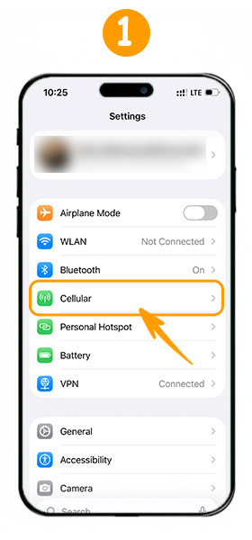 تنظیمات اینترنت آیفون