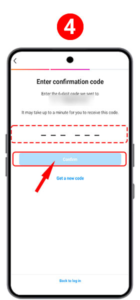 Enviar el código de recuperación