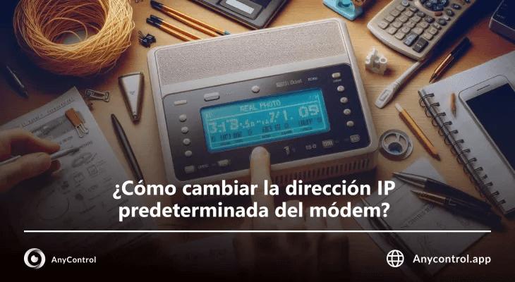 cambiar ip de modems routers