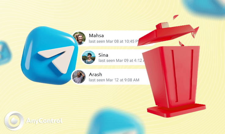 حذف مخاطبین تلگرام در ایفون و اندروید