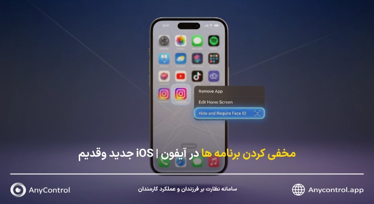 مخفی کردن برنامه های آیفون