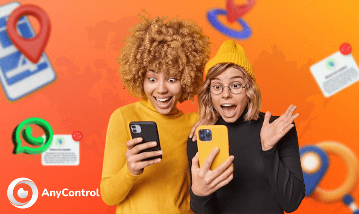 فرستادن لوکیشن در واتساپ