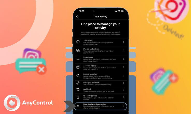 Recuperar chats borrados de Instagram
