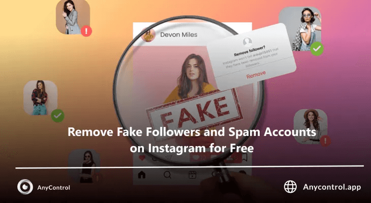 Remove Fake Followers on instagram