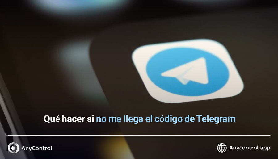 No me llega el código de Telegram