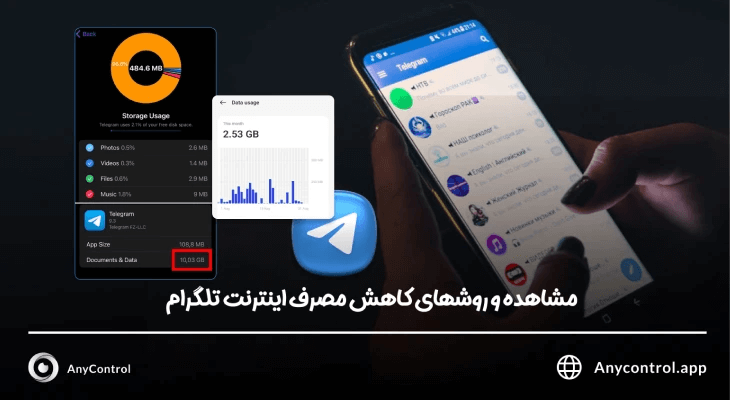 کاهش مصرف اینترنت تلگرام