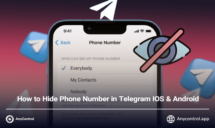 How to Hide Your Phone Number on Telegram App | AnyControl