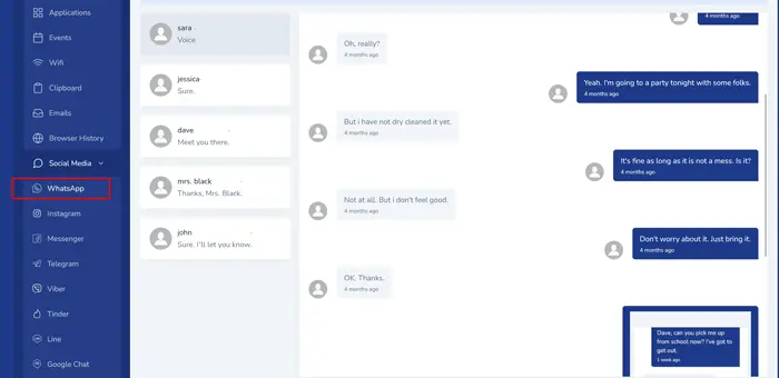Reading WhatsApp Messages