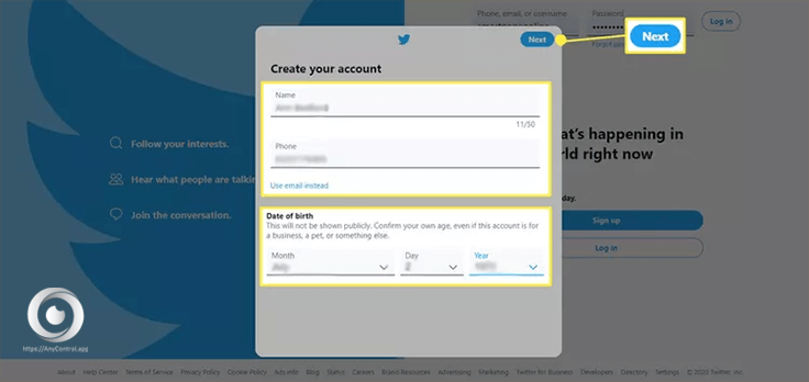 personal information