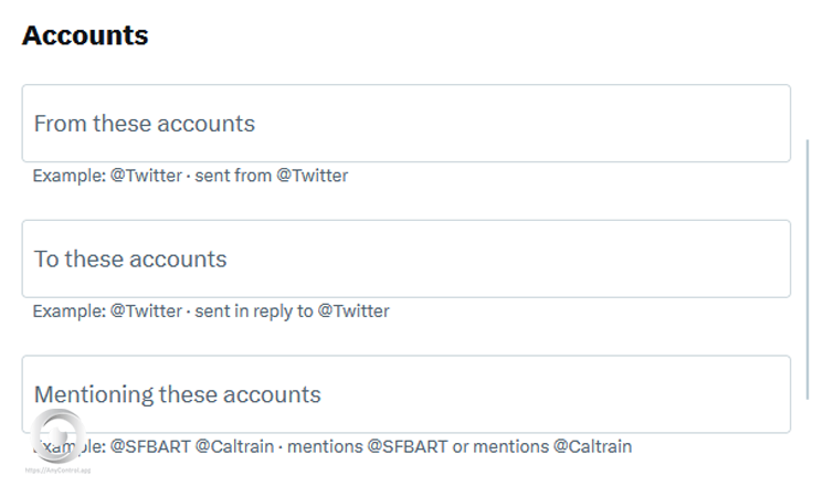 Twitter advanced search accounts