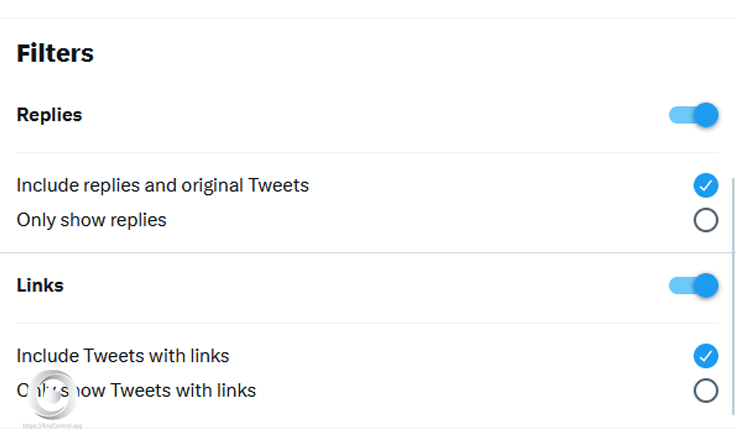 Twitter advanced search filters