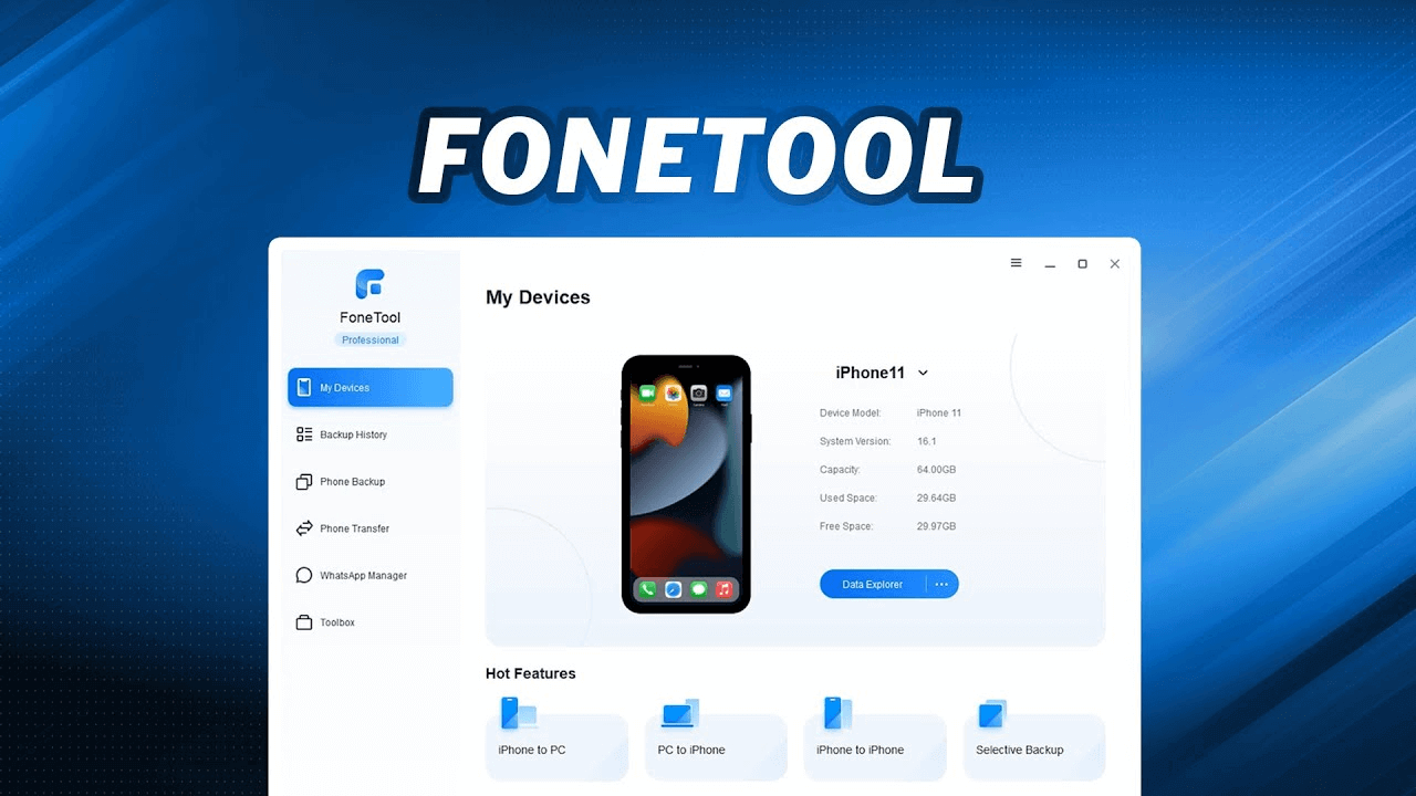 نرم افزار FoneTool