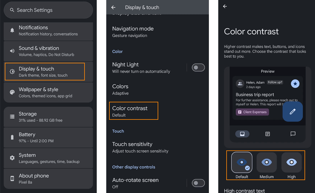 Enhance Visibility with Improved Color Contrast