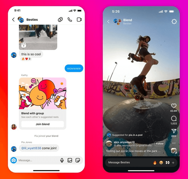 Blend feature
