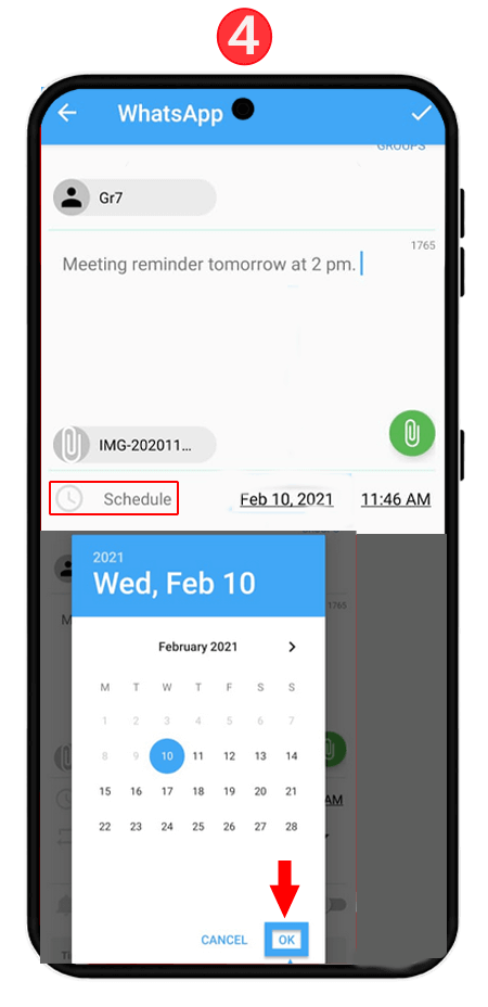 How to Send a Scheduled Message on WhatsApp for Android
