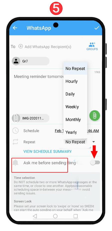 How to Send a Scheduled Message on WhatsApp for Android