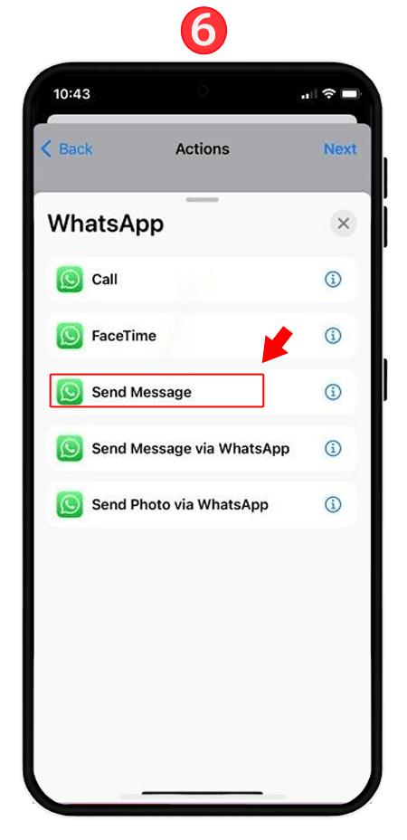 Sending a Scheduled Message on WhatsApp iPhone