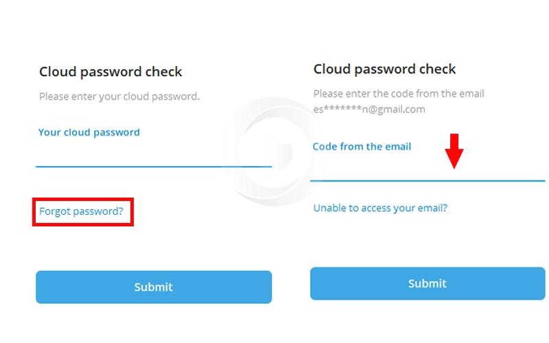 نحوه بازیابی رمز دوم تلگرام با ایمیل