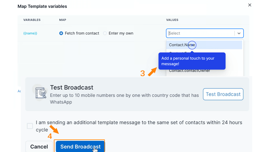 Schadule message with whatsapp API