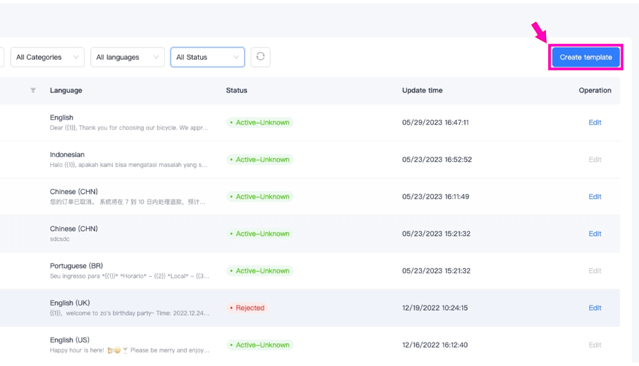 Schadule whatsapp message with websites